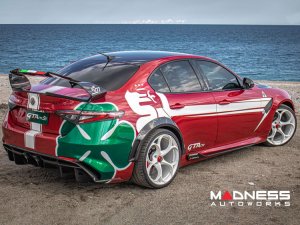 Alfa Romeo Giulia Quadrifoglio GTAm Conversion Kit by PariS'5 GaraGe - Complete Kit - FRP/ Carbon Fiber Combo